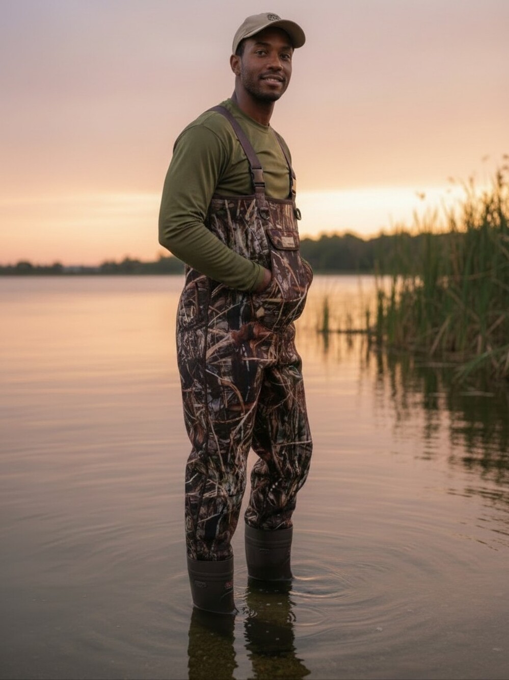 Columbia PHG Chest Waders Camo Size 9 Advantage Max 4 , 600 Thinsulate Ultra